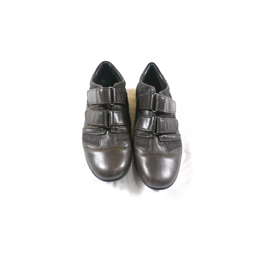 Gucci Vintage Black Leather Triple Strap Mary Jane Shoes EU 37 US 7
